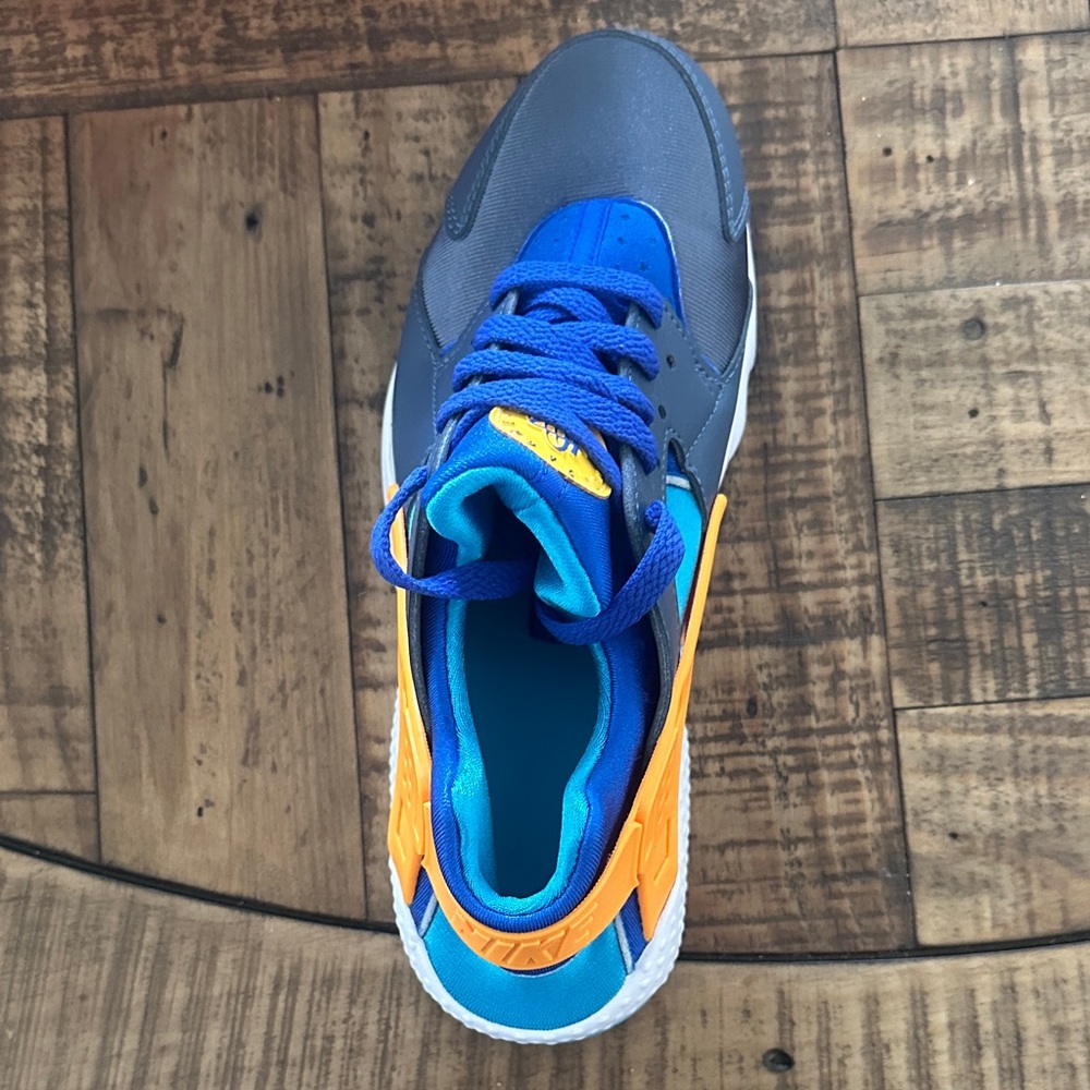 Nike Kids Sneakers in Gray, Blue, and Orange